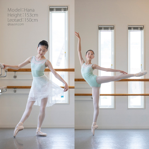 日本製レオタード ☆スムース・アラベスク☆ スカートなし レース