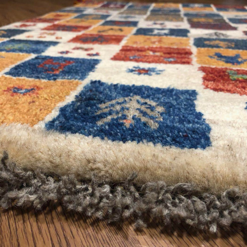 ペルシャ絨毯　ギャッベ　４枚 ☆ペルシャ絨毯 手織りギャッベ ラグSサイズ4 | 三越伊勢丹