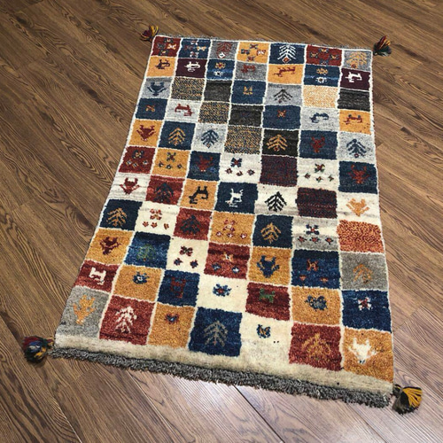 ペルシャギャッベ (ギャベ) ラグサイズ No:GZC-177 カーペット・絨毯