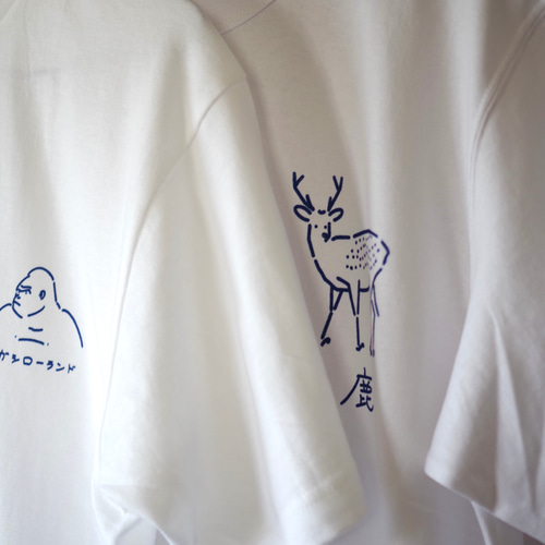 鹿 オリジナルプリントTシャツ【シルクスクリーン】 Tシャツ