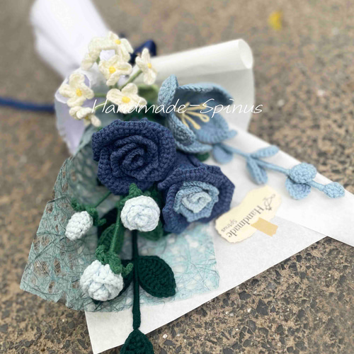 ハンドメイド · かぎ針編み · バラの花束 · 花 · シミュレーション