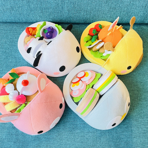 SHIDO-RICO フェルトで作る可愛いどうぶつランチプレート2 型紙