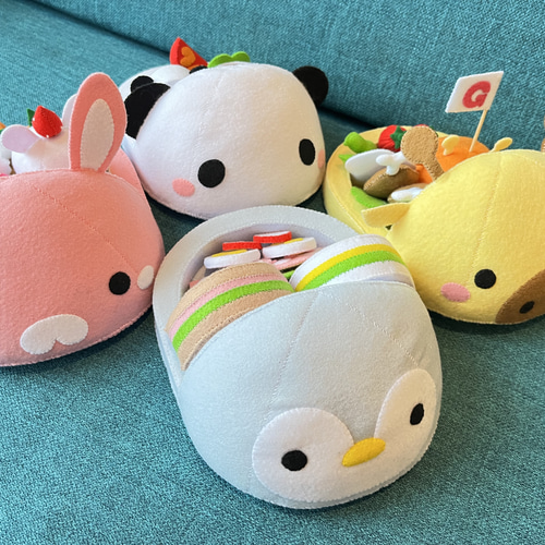 SHIDO-RICO フェルトで作る可愛いどうぶつランチプレート2 型紙