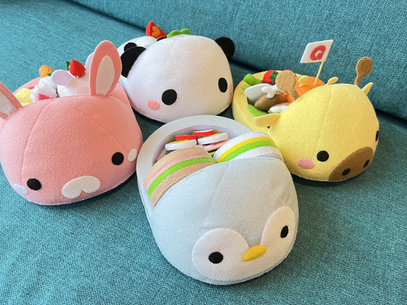 SHIDO-RICO フェルトで作る可愛いどうぶつランチプレート2 型紙