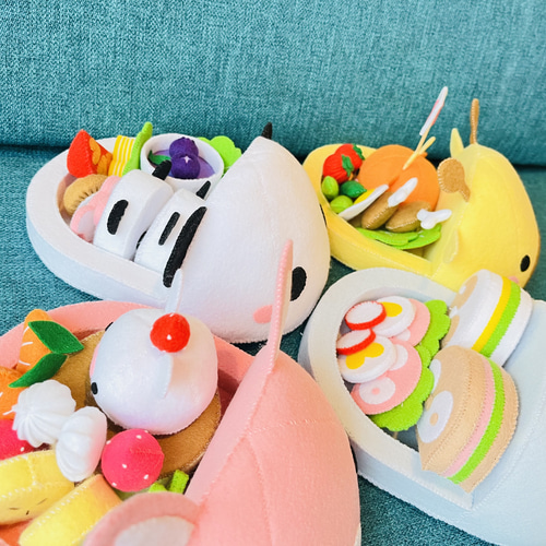 SHIDO-RICO フェルトで作る可愛いどうぶつランチプレート2 型紙