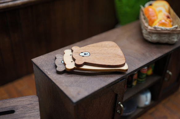 1/12ミニチュア くまちゃんのカッティングボード その他置物 kuma's