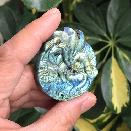 ★ラブラドライト トカゲ 置物 インテリア 天然石 a0395 ☆ラブラドライト トカゲ 置物 インテリア 天然石 a0395