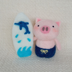 再び・羊毛フェルトのふんわりうさぎのおひなさま 羊毛フェルト