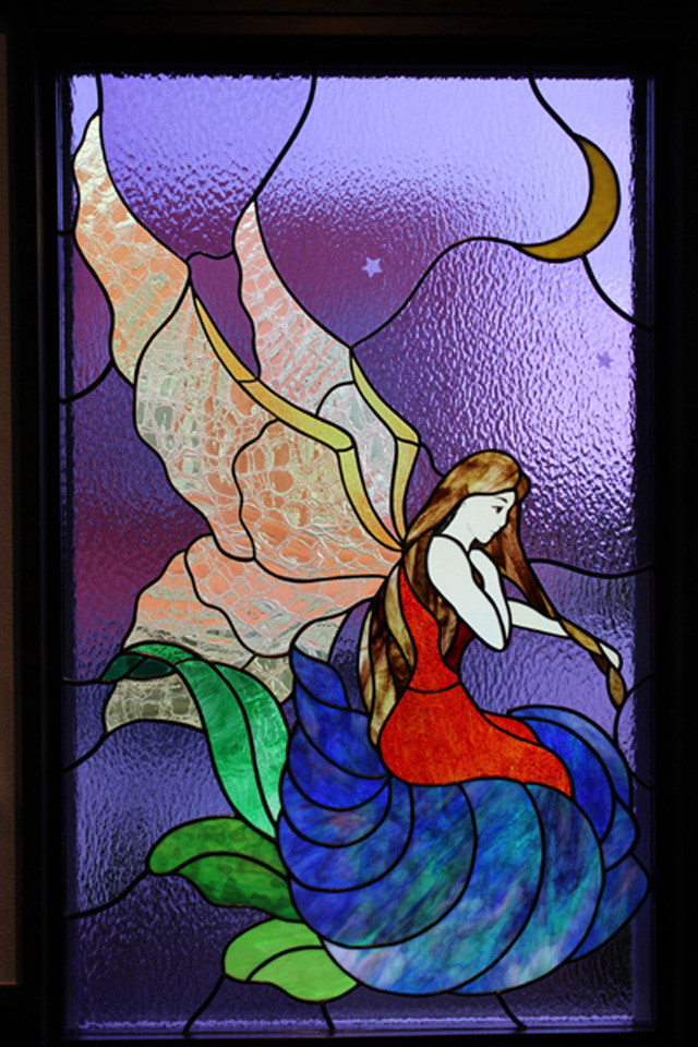 インテリア ステンドグラス、海の妖精　御宿別荘 300,000円