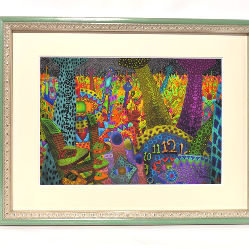 空間と心象風景　　高見沢耳のジクレー版画作品　一点物の版画作品です(A4サイズ) 空間と心象風景 高見沢耳のジクレー版画作品 一点物の版画作品