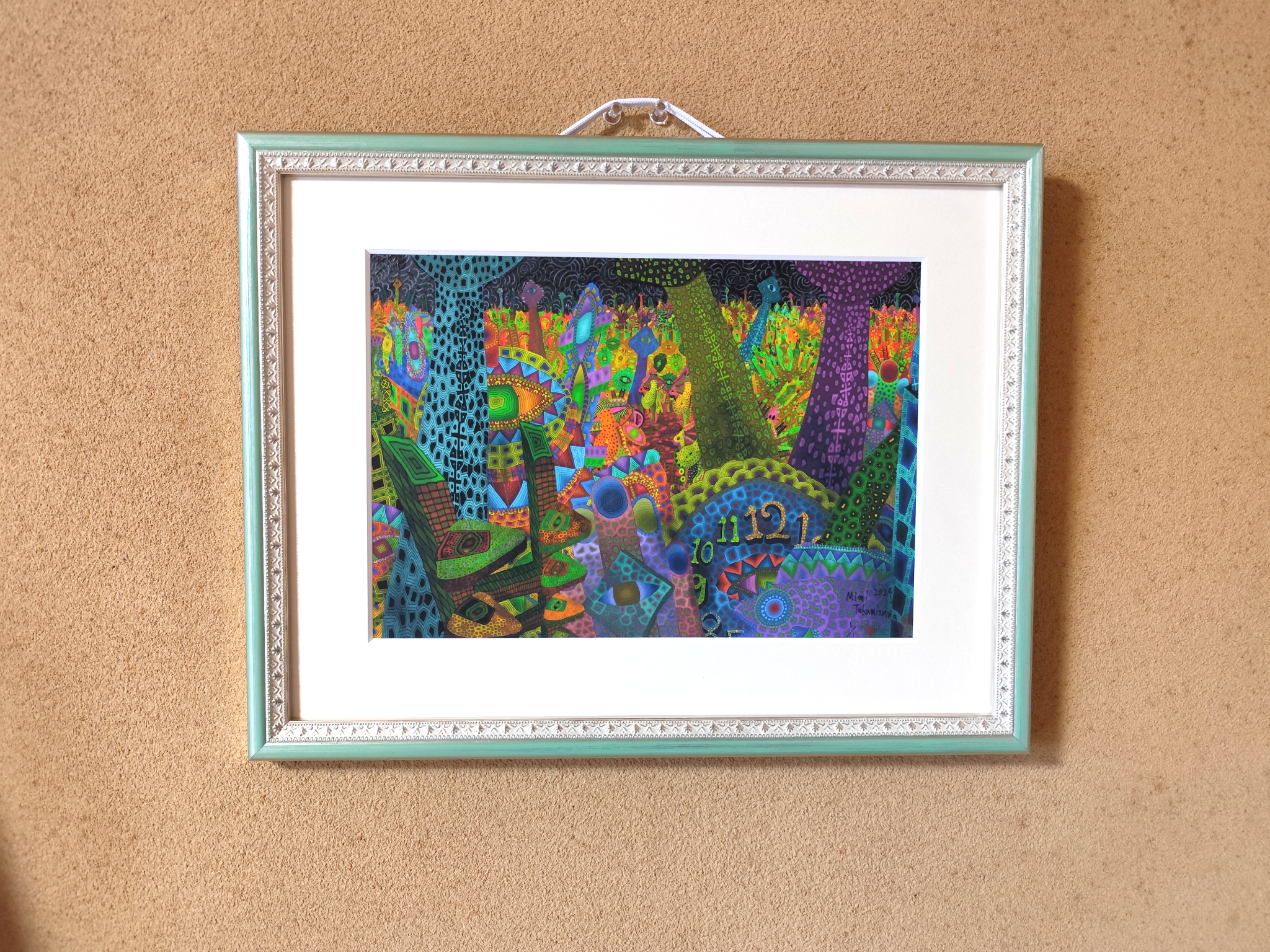 烏賊の宗教性 　　高見沢耳のジクレー版画作品　一点物の版画作品です(A4サイズ) 空間と心象風景 高見沢耳のジクレー版画作品 一点物の版画作品