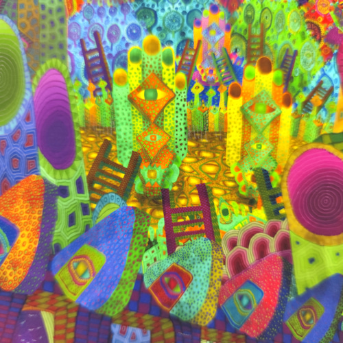 視線の中の幼児体験　高見沢耳のジクレー版画作品　一点物の版画作品です(A4サイズ 視線の中の幼児体験 高見沢耳のジクレー版画作品 一点物の版画