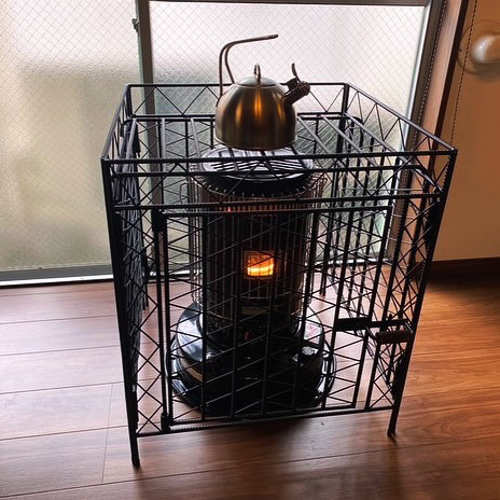 全面メッシュ対流型石油ストーブトヨトミ ks-67hストーブガード 手作り