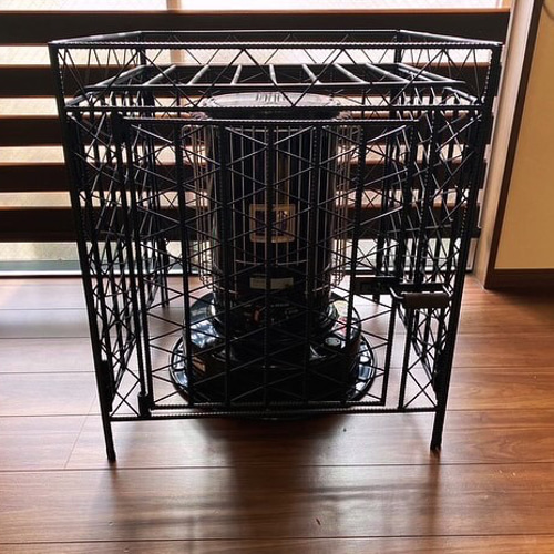 対流型石油ストーブトヨトミ ks-67hストーブガード 手作り アイアンT-01 全面メッシュ対流型石油ストーブトヨトミ ks-67hストーブガード 手作り