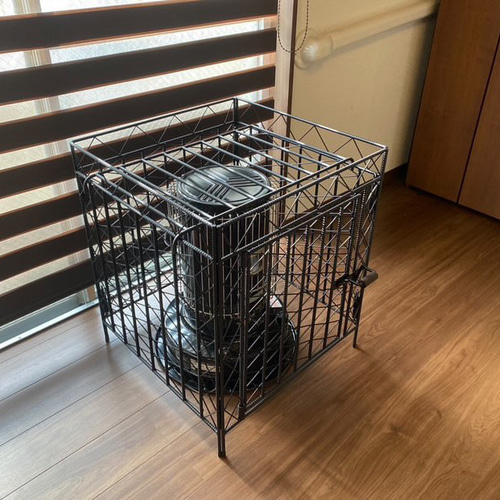 全面メッシュ対流型石油ストーブトヨトミ ks-67hストーブガード 手作り