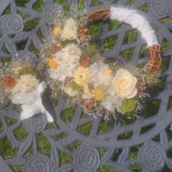 ドライフラワーリースとブートニア～one last kiss ブーケ fumi 通販