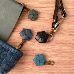 花結び編み ロロマレザーチャーム ナスカン引き手 その他ケース chiami