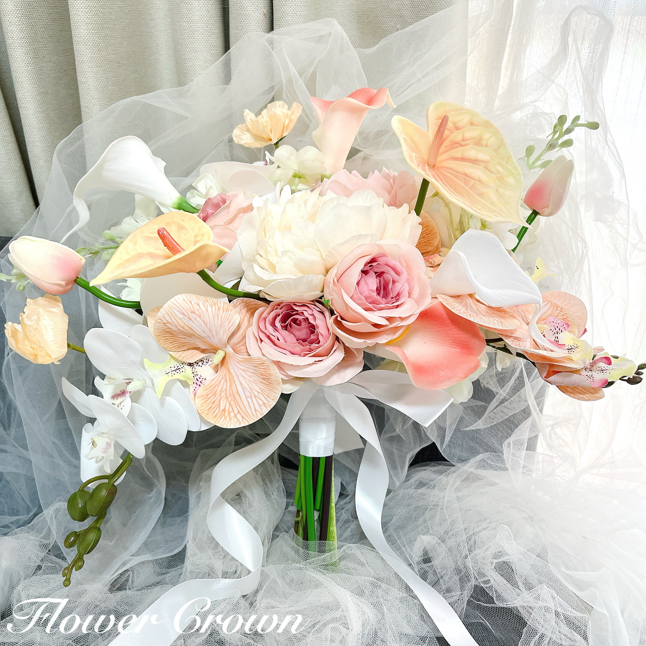 クラッチブーケ 結婚式 ウエディングブーケ アーティフィシャルブーケ 前撮り