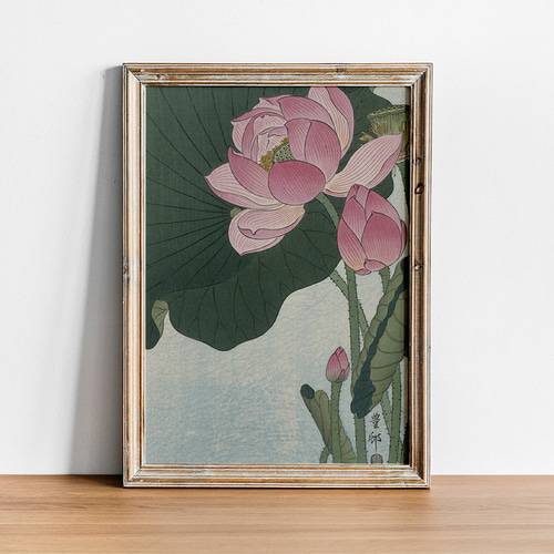 蓮の花「絵画」２L判サイズ原画 蓮の花「絵画」2L判サイズ原画 蓮の花「絵画」2L判サイズ原画