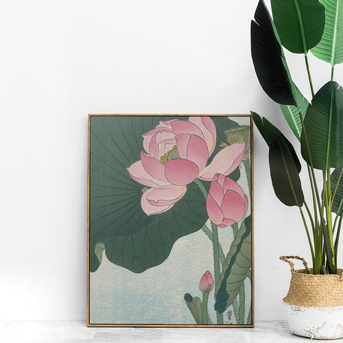 蓮の花「絵画」２L判サイズ原画 蓮の花「絵画」2L判サイズ原画