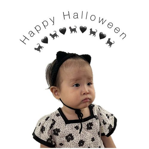 ハロウィングッズ】猫耳ヘアカチューシャ #ベビー #キッズ