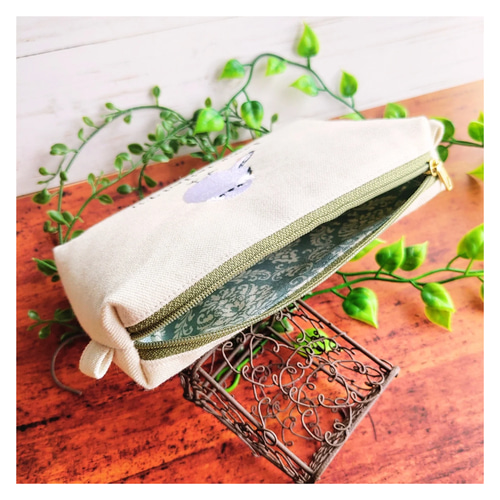 刺繍】シマエナガスクエアポーチ ポーチ Oddeye(オッドアイ) 通販
