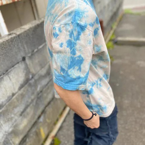タイダイ Tシャツ ブルー　サイズ48 tシャツ TIE DYE 「タイダイ」- TEE /タイダイ ティー メンズ