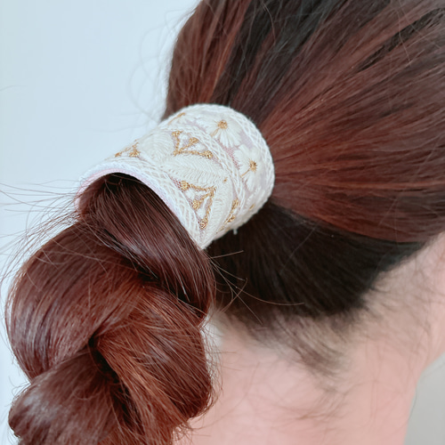 インド刺繍 ポニーフック ポニーフック・ヘアカフス Hopping
