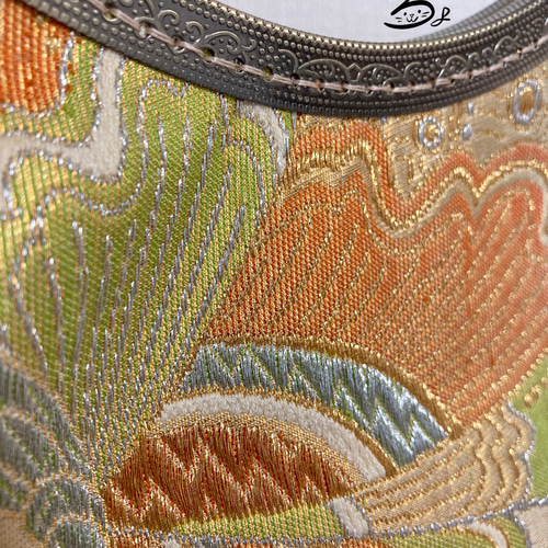 帯リメイク 蝶々 変わりがま口バッグ 【公式通販】