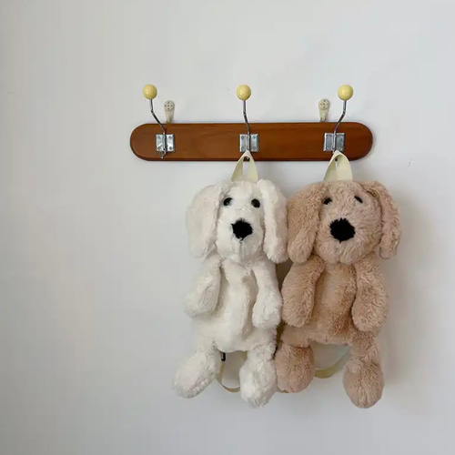 2色ふわふわ可愛いリュックサック 子犬 ドッグキッズ ぬいぐるみ 2色ふわふわ可愛いリュックサック 子犬 ドッグキッズ ぬいぐるみ