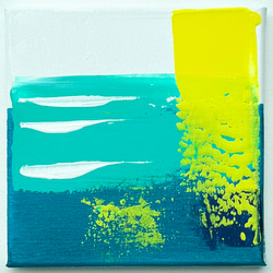 静寂の炎 】深海ブルー 海色 生命力 抽象画 絵画 waveflow 通販