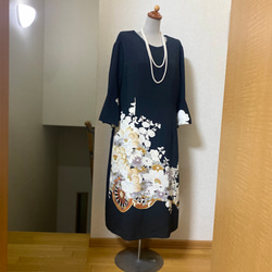 c10 【オリジナル】留袖ドレス 留袖リメイク チュニック 送料