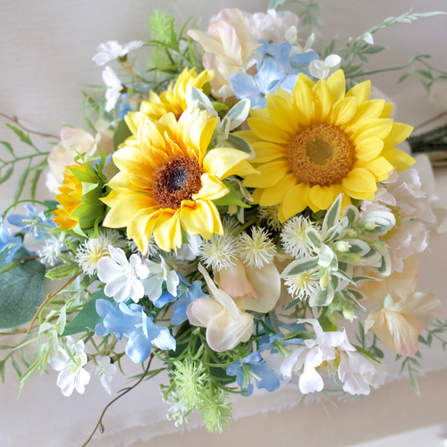 ひまわりのクラッチブーケ ブーケ flowerparty 通販 17990858