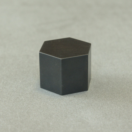 真鍮ペーパーウェイト：六角柱27×22【黒染め】 その他雑貨