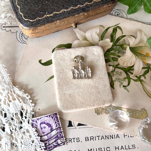 見猿聞か猿言わ猿イギリスヴィンテージ猿アンティーク雑貨