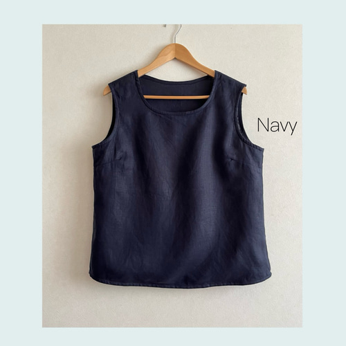 【新品・紙タグ付】nagonstansのフレンチリネン タンクDR/Br 新品・紙タグ付】nagonstansのフレンチリネン タンクDR/Br