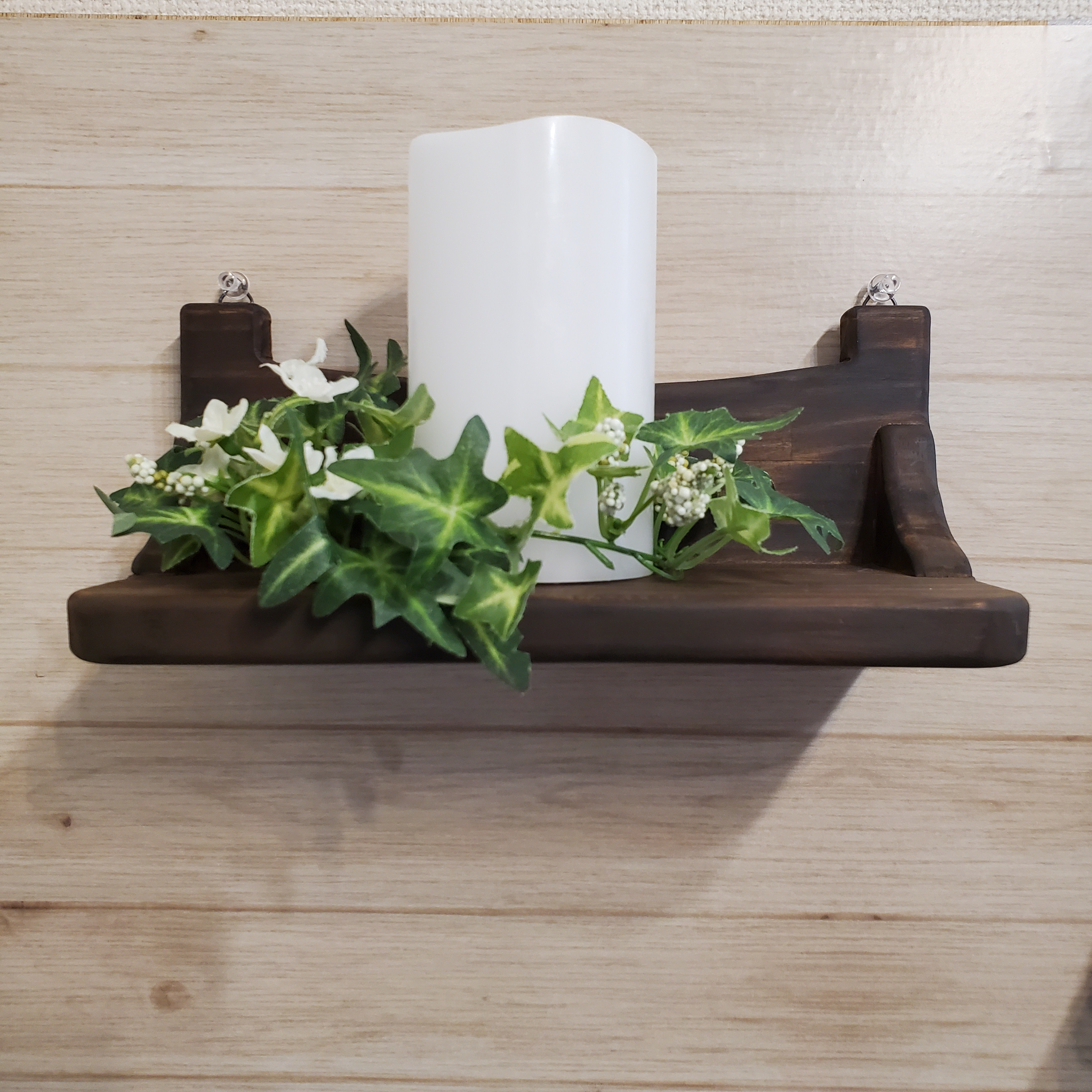 [ヴィンテージ風仕上げ]                                 ウォールシェルフ   壁掛け棚