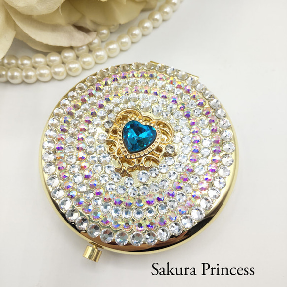 ミラー ♡ 鏡 ♡ ターコイズ