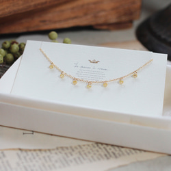 les sept etoiles' オレンジサファイア・9月誕生石・14KGF