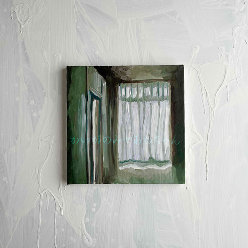 27㎝角「部屋の中 7」S3・油彩画・原画 - かいがのみせ