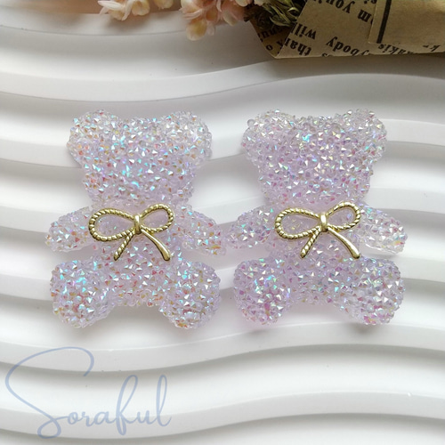 ハンドメイド♡ビニールフリフリリボン くまちゃん 楽天市場】38mm プリントリボン キュートなクマちゃんと水玉