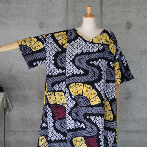 有松絞りリメイクワンピースまとめ（3枚) 着物リメイク 有松絞りのワンピース/フリーサイズ kimono