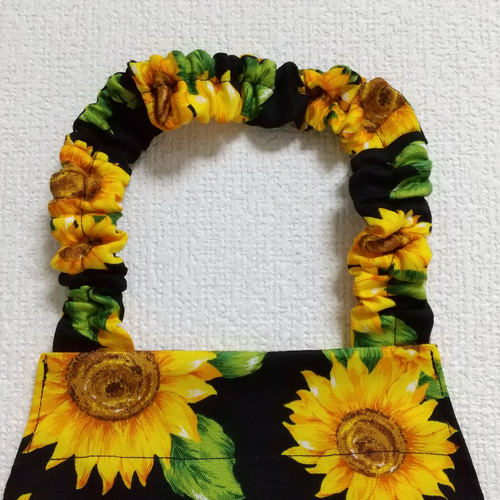 女の子エプロンひまわり80㎝90㎝ 100㎝