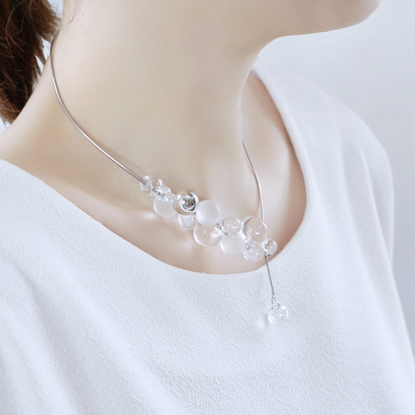 【期間限定】ネックレス「bubbles」マンテル仕様 3枚目の画像