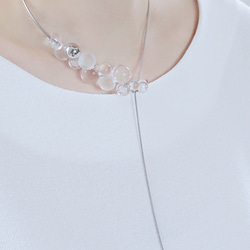 【期間限定】ネックレス「bubbles」マンテル仕様 4枚目の画像