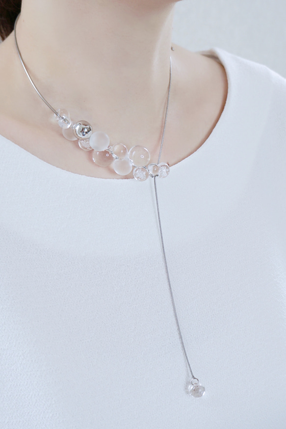 【期間限定】ネックレス「bubbles」マンテル仕様 4枚目の画像
