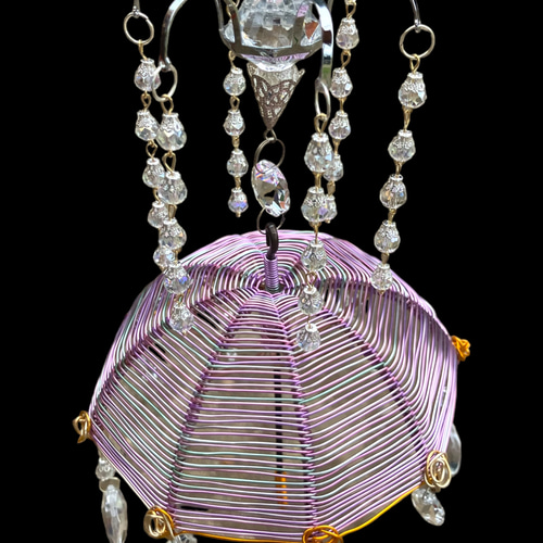 キラキラ癒しの雨と傘のシャンデリアサンキャッチャー サン