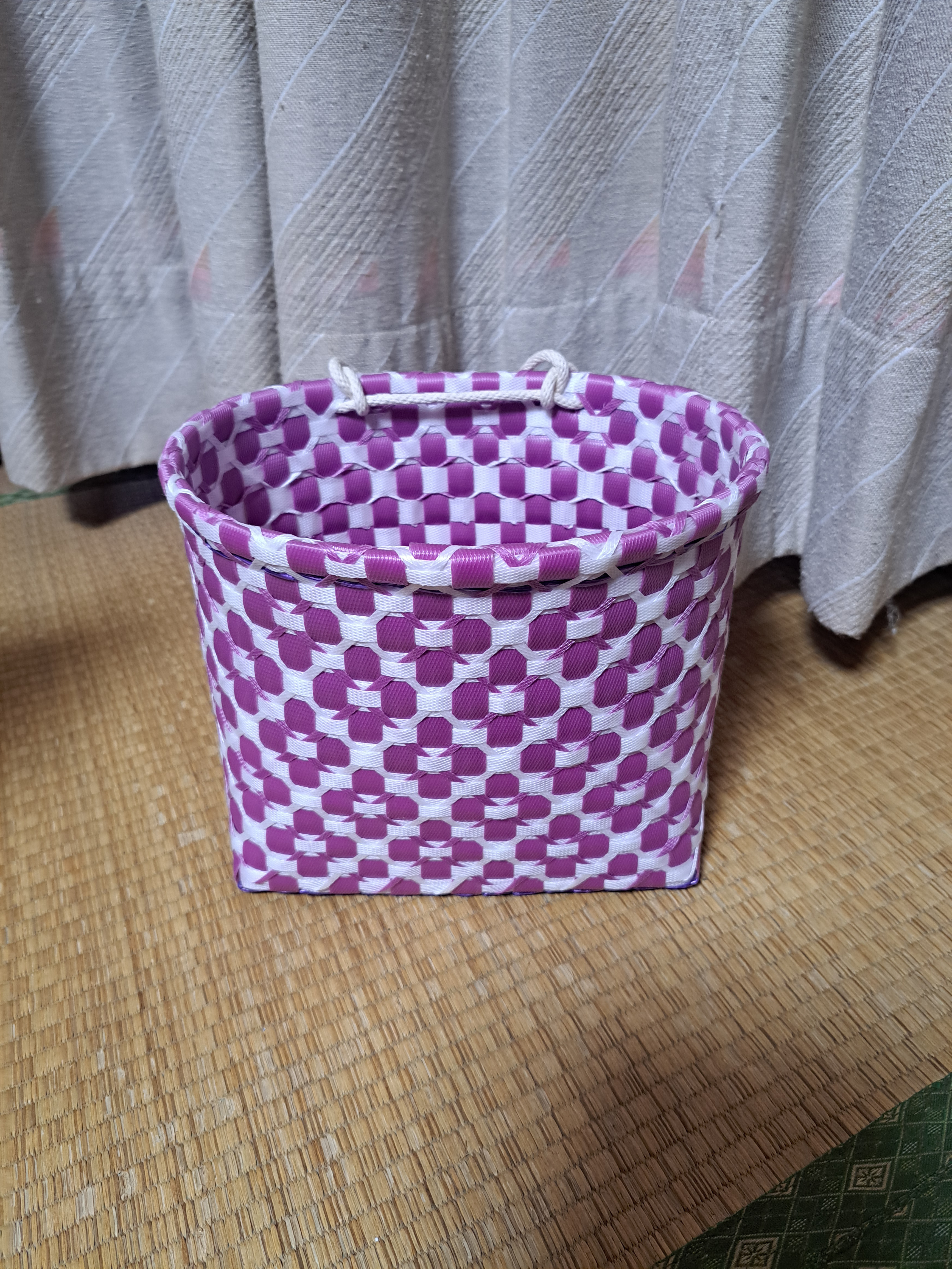 手編み葡萄のはけご 手編み葡萄のはけご 手編み葡萄のはけご PPバンド