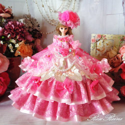 【希少】SELF PORTRAIT ピンク スパンコール フリル ミ二ドレス XSサイズあり【ROBE de FLEURS/ローブドフルール】スパンコール