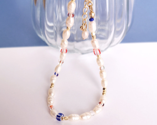 【SALE】カラフルオパールと淡水パールのブレスレット＆チャームセット 楽天市場】【桜 チャーム ブレスレット】ホワイト ビーズ パール